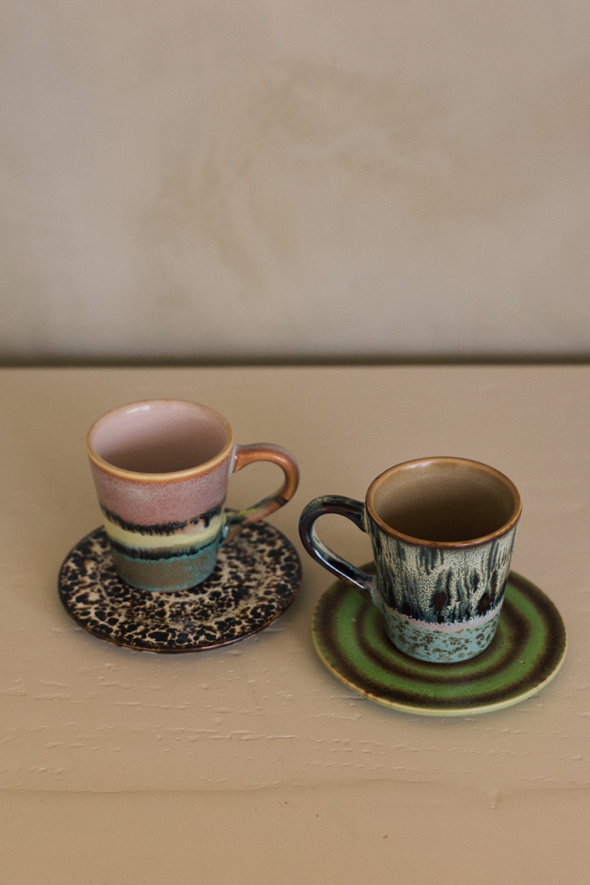 70s ceramics: espresso mug, softness (per stuk)
