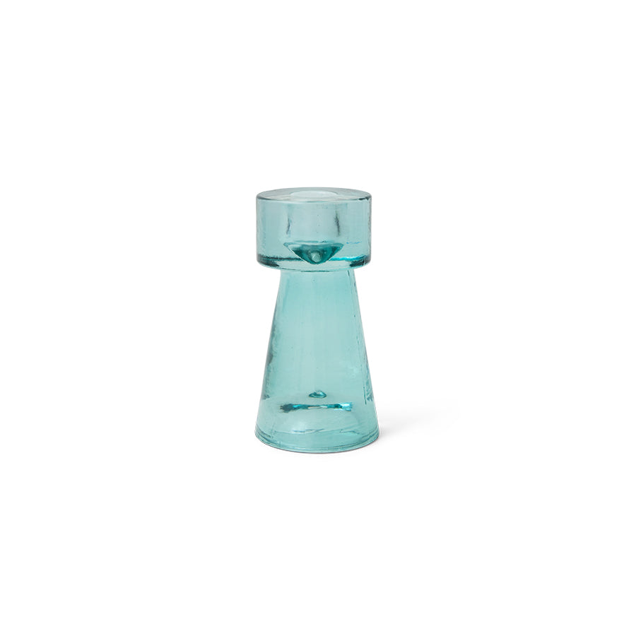 Arte candle holder small, ice blue