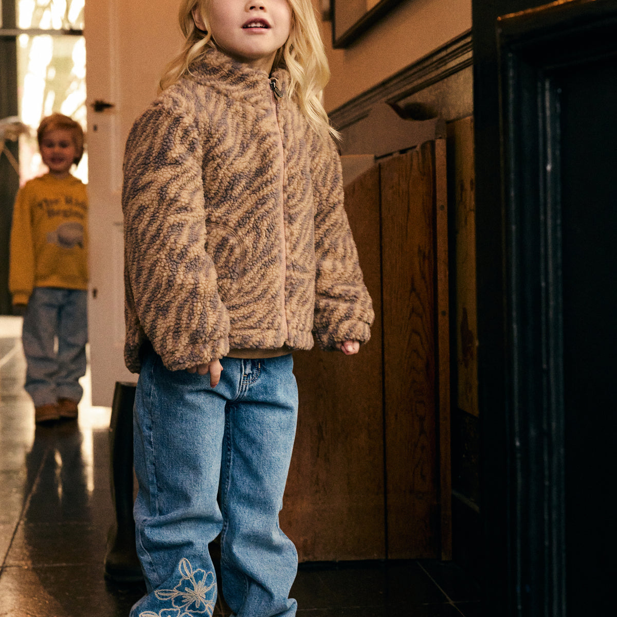 Teddy Jacket Leopard Bruin