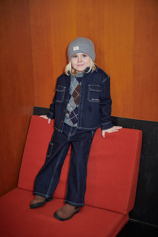 Denim Cargobroek Raw Denim