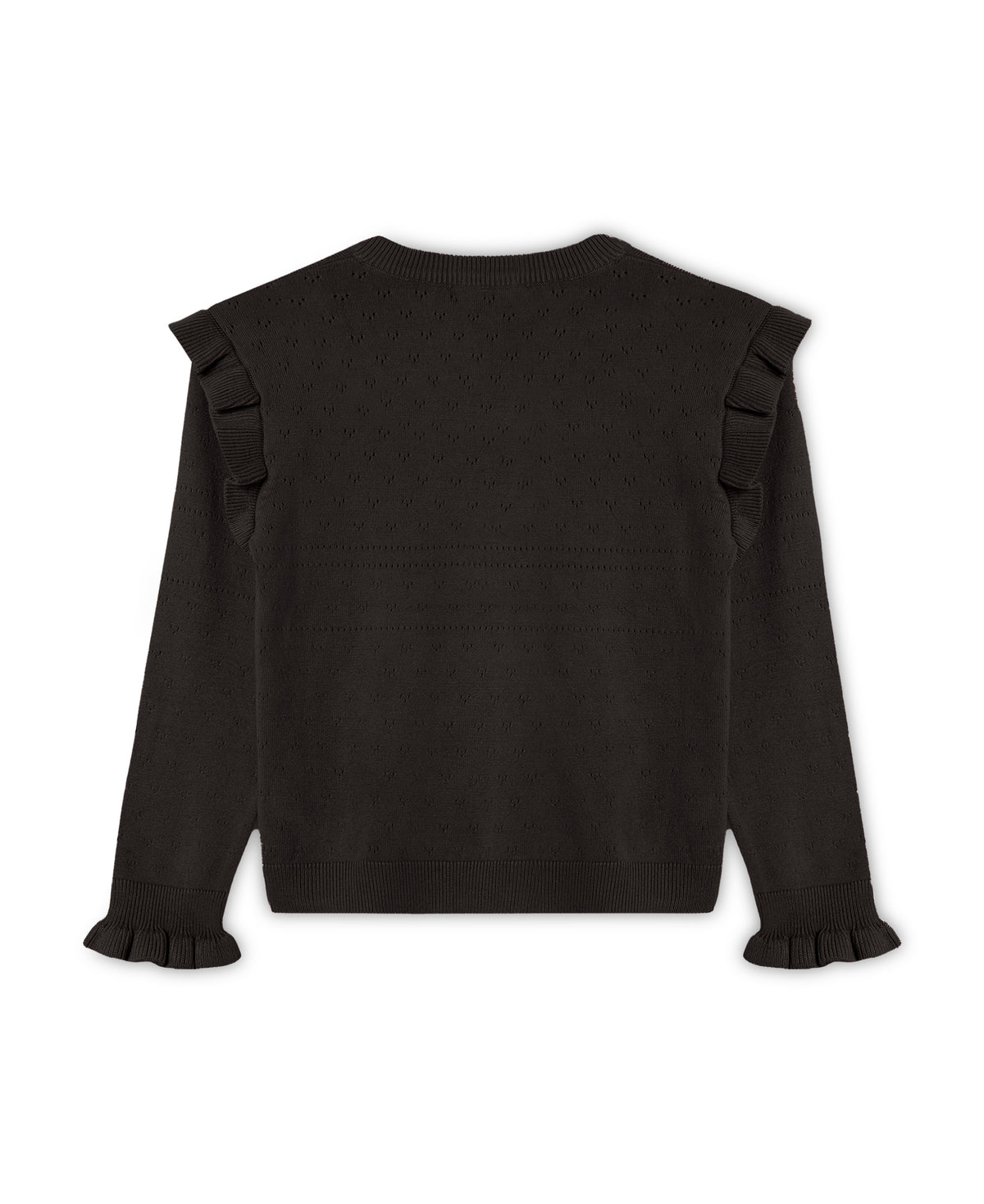 Fame O-Neck Blouse – Coffee Bean