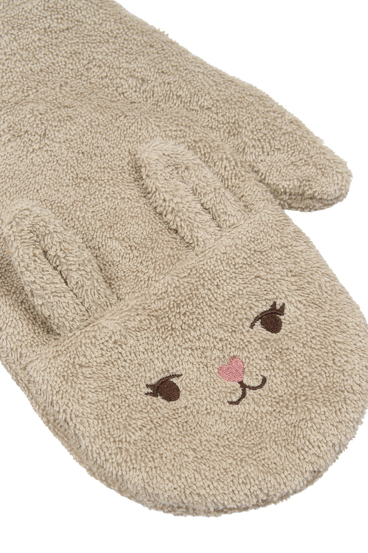 Washand set Beer & Konijn - Oxford Tan