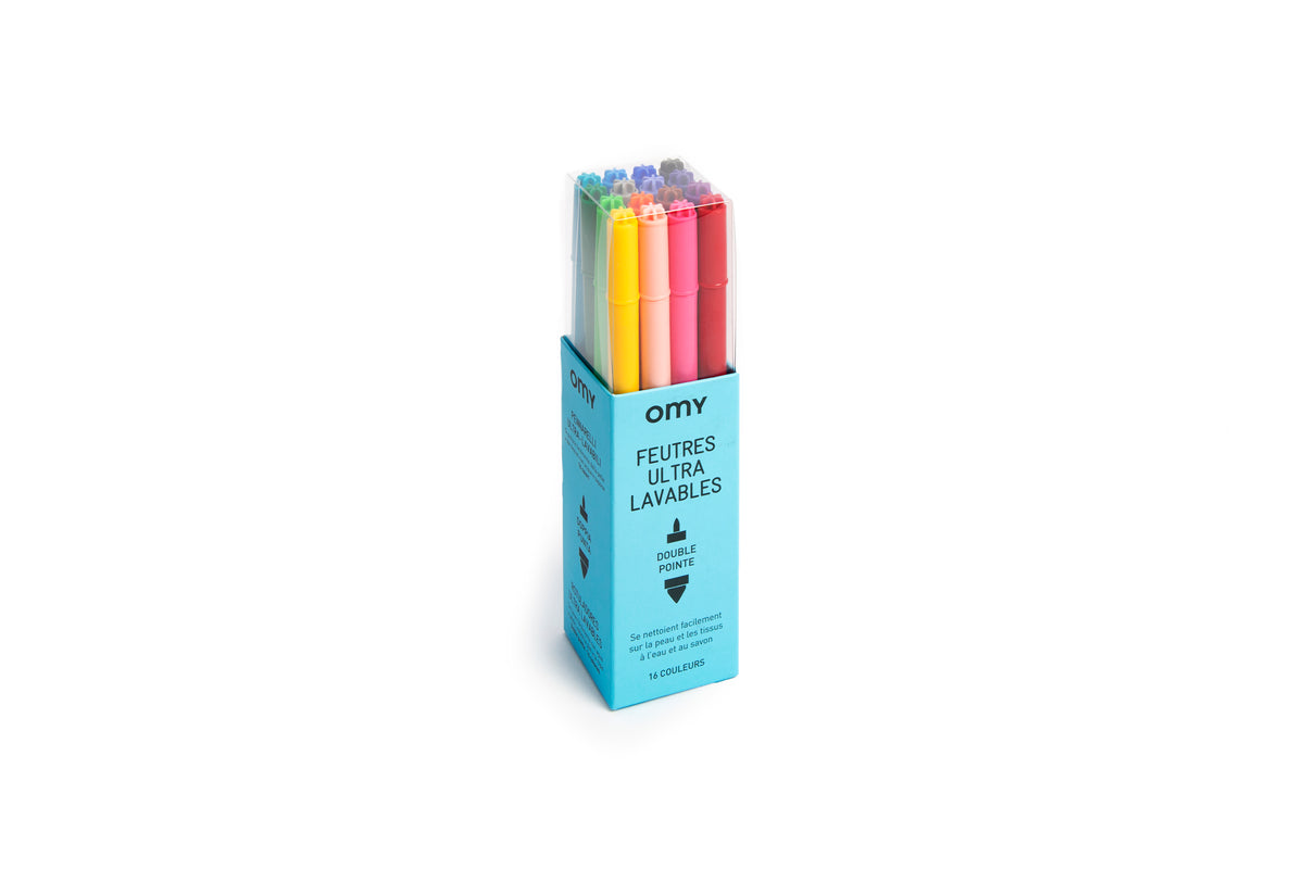 OMY Extra uitwasbare stiften – set van 16