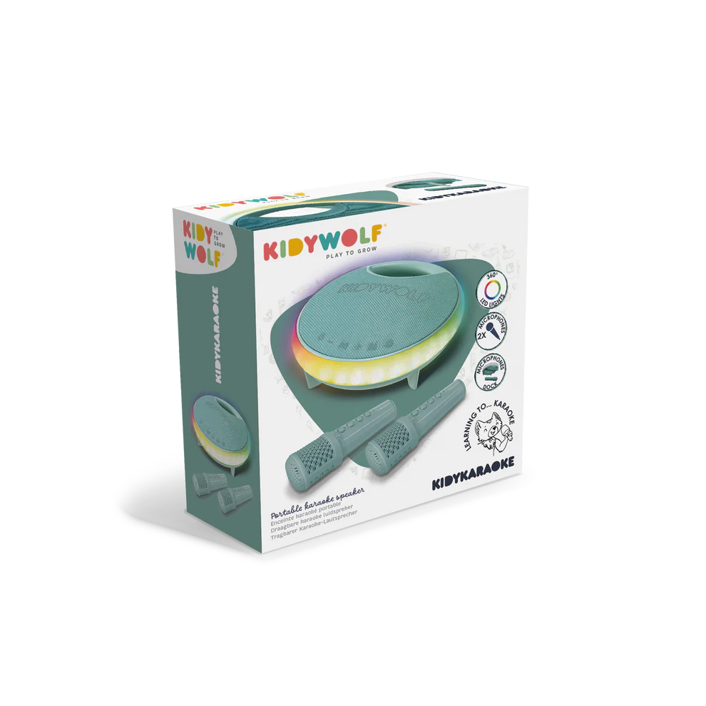 KIDYKARAOKE - Draagbare karaokespeaker – grijs