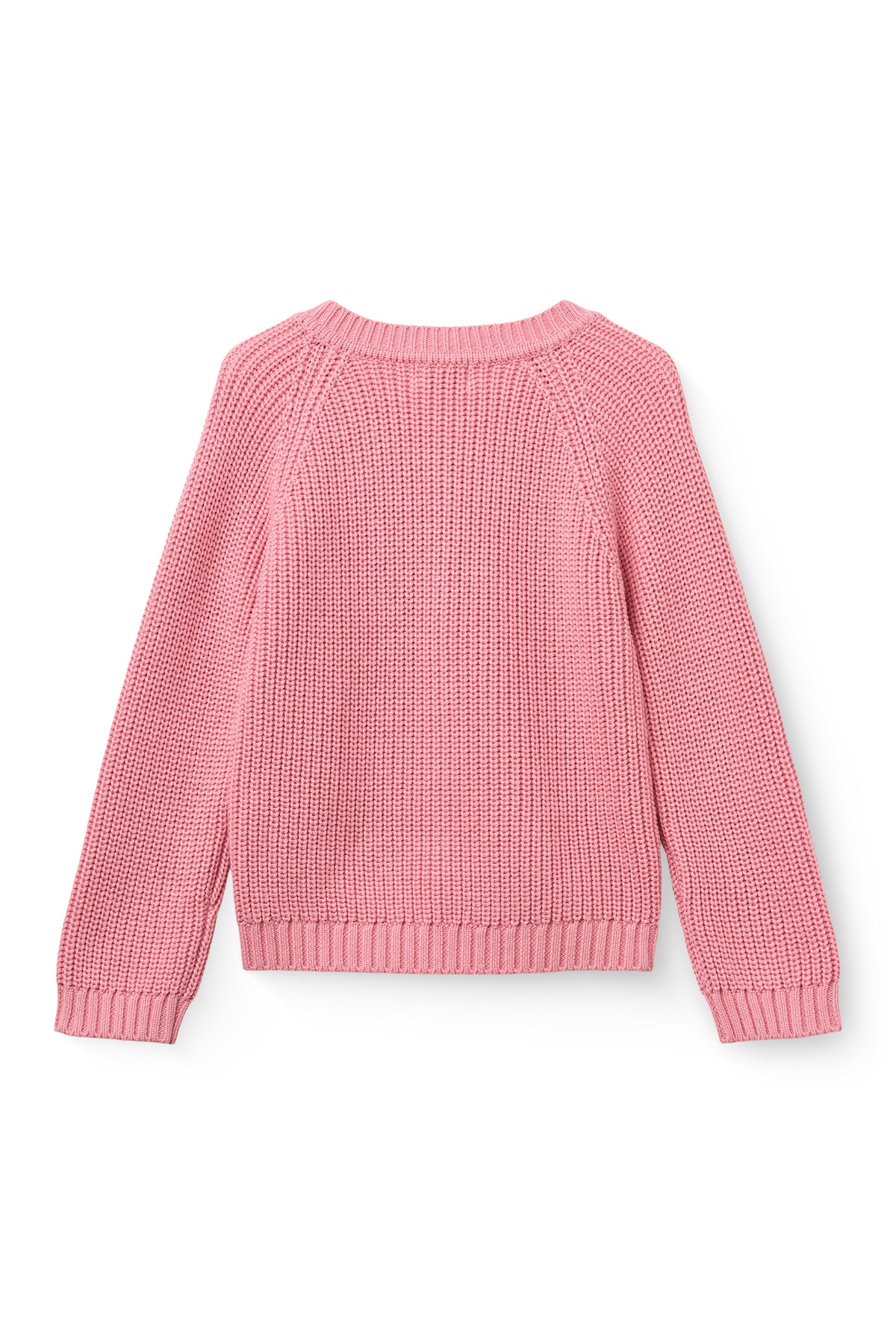 Gebreid Klassiek Ribvest Blossom Pink