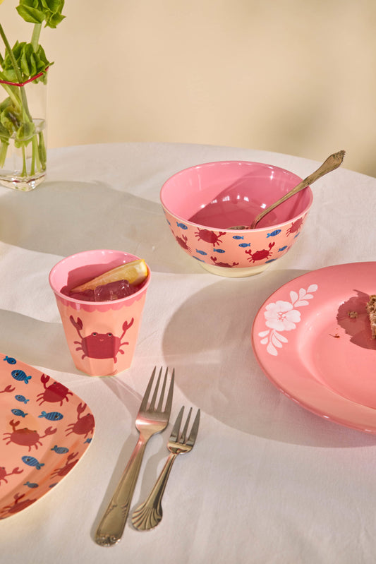 Melamine Beker – Crab Print – 250 ml