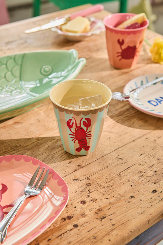 Melamine Beker – Lobster Print – 250 ml