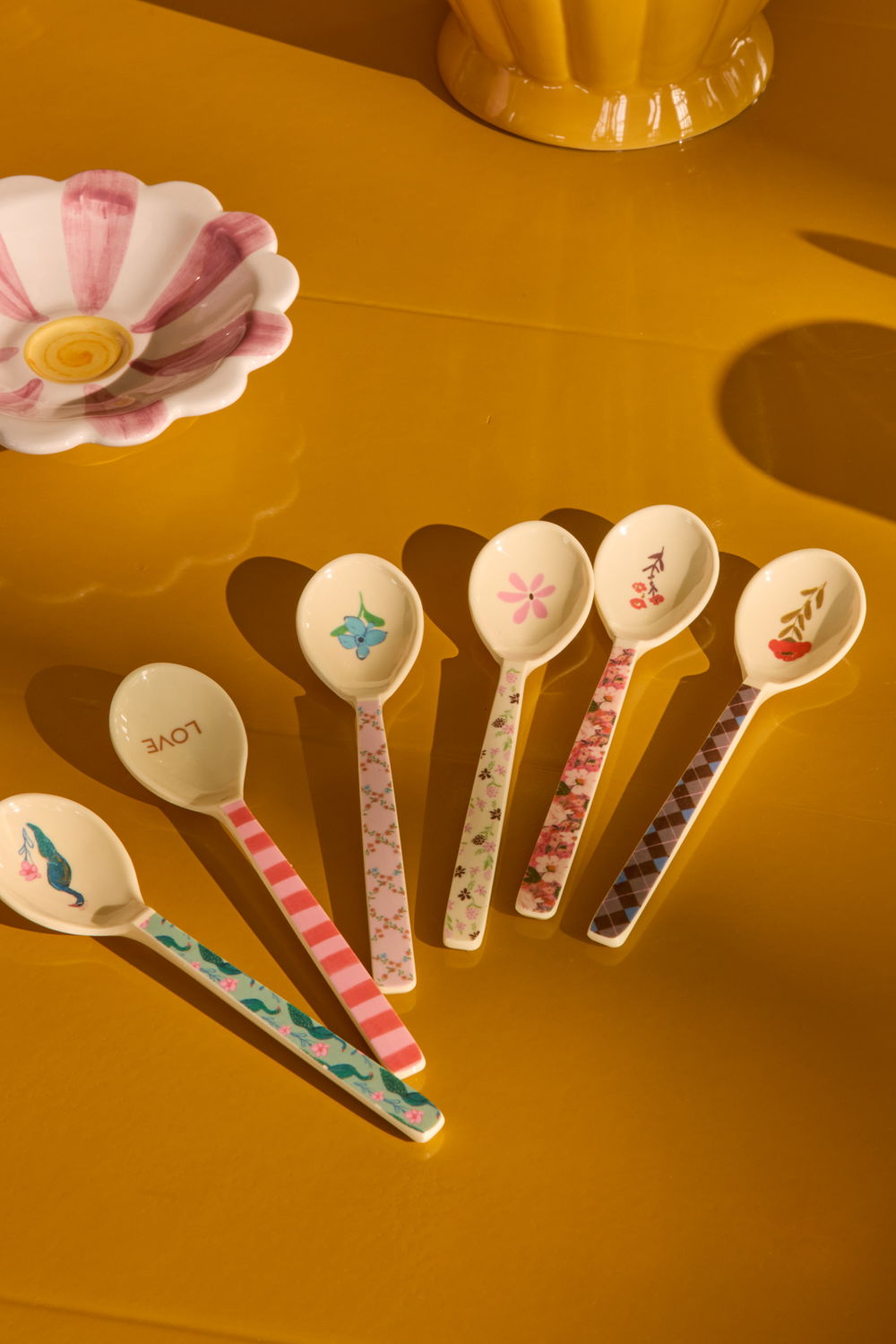 Melamine Theelepel in 6 varianten