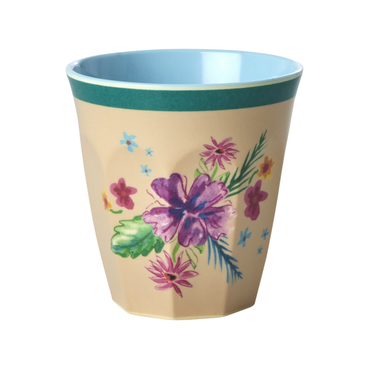Melamine Cup with Arda Bloom Print - Medium -