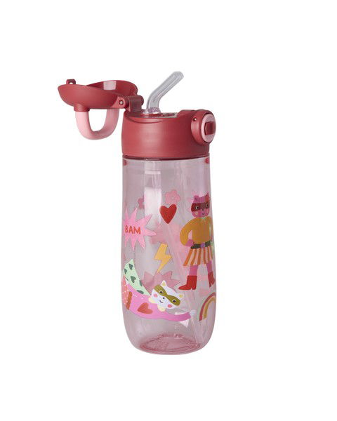 Plastic Kids Drinking Bottle with Hero Print