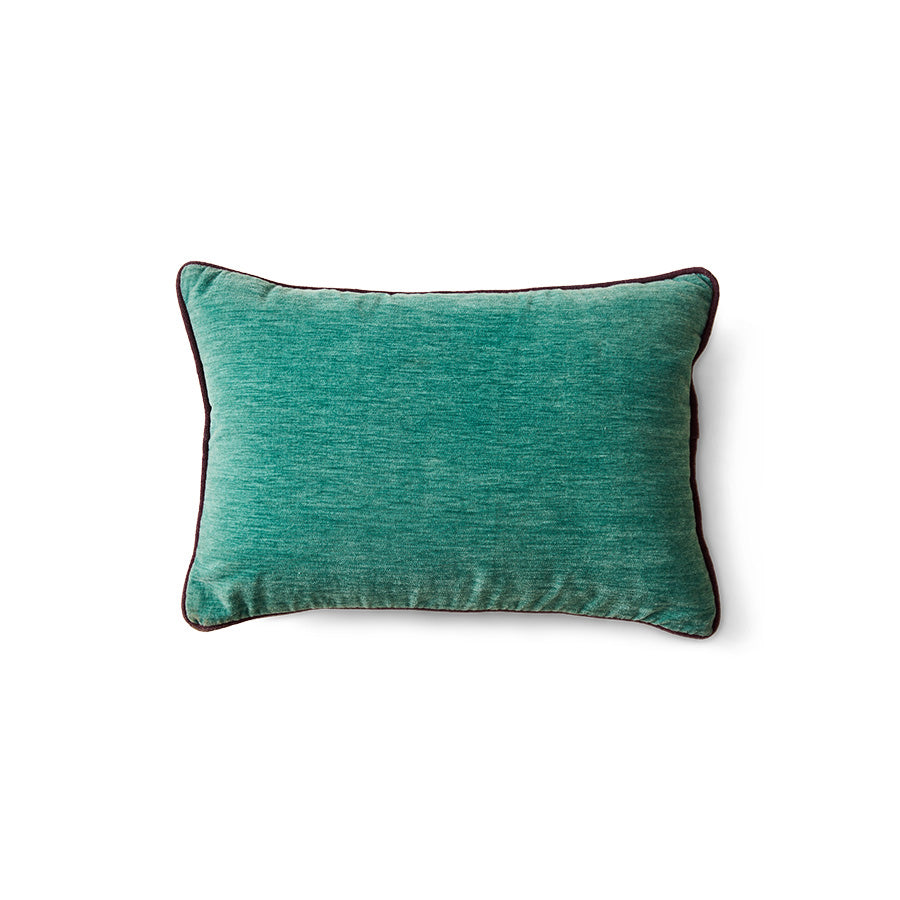 Velvet cushion, deep sea (50x35cm)