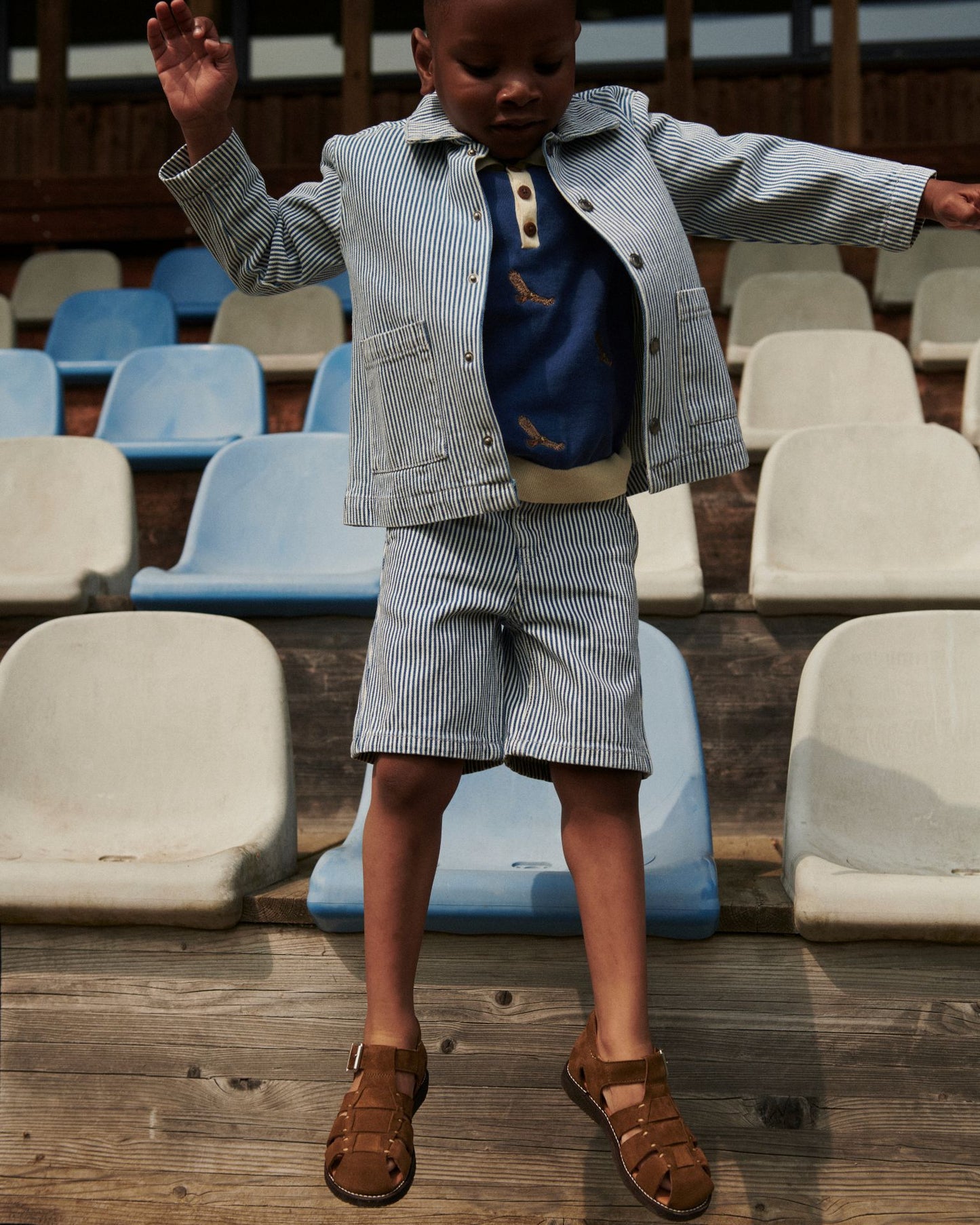 Y/D Gestreepte Twill Shorts