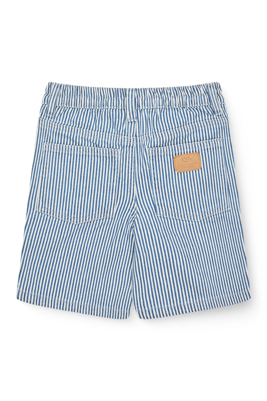 Y/D Gestreepte Twill Shorts