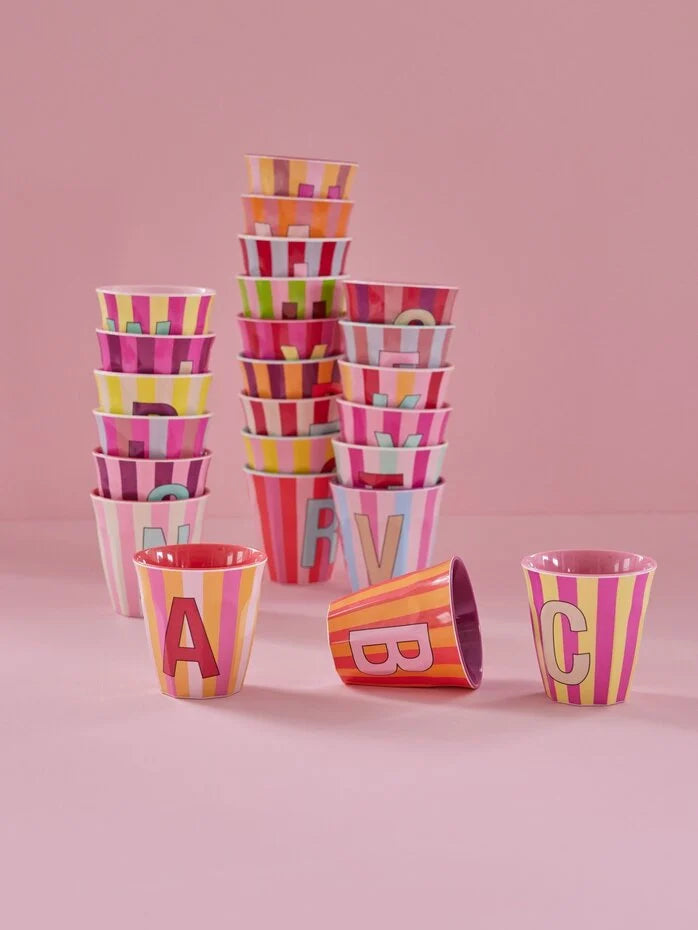 Melamine Alphabet - Pinkish