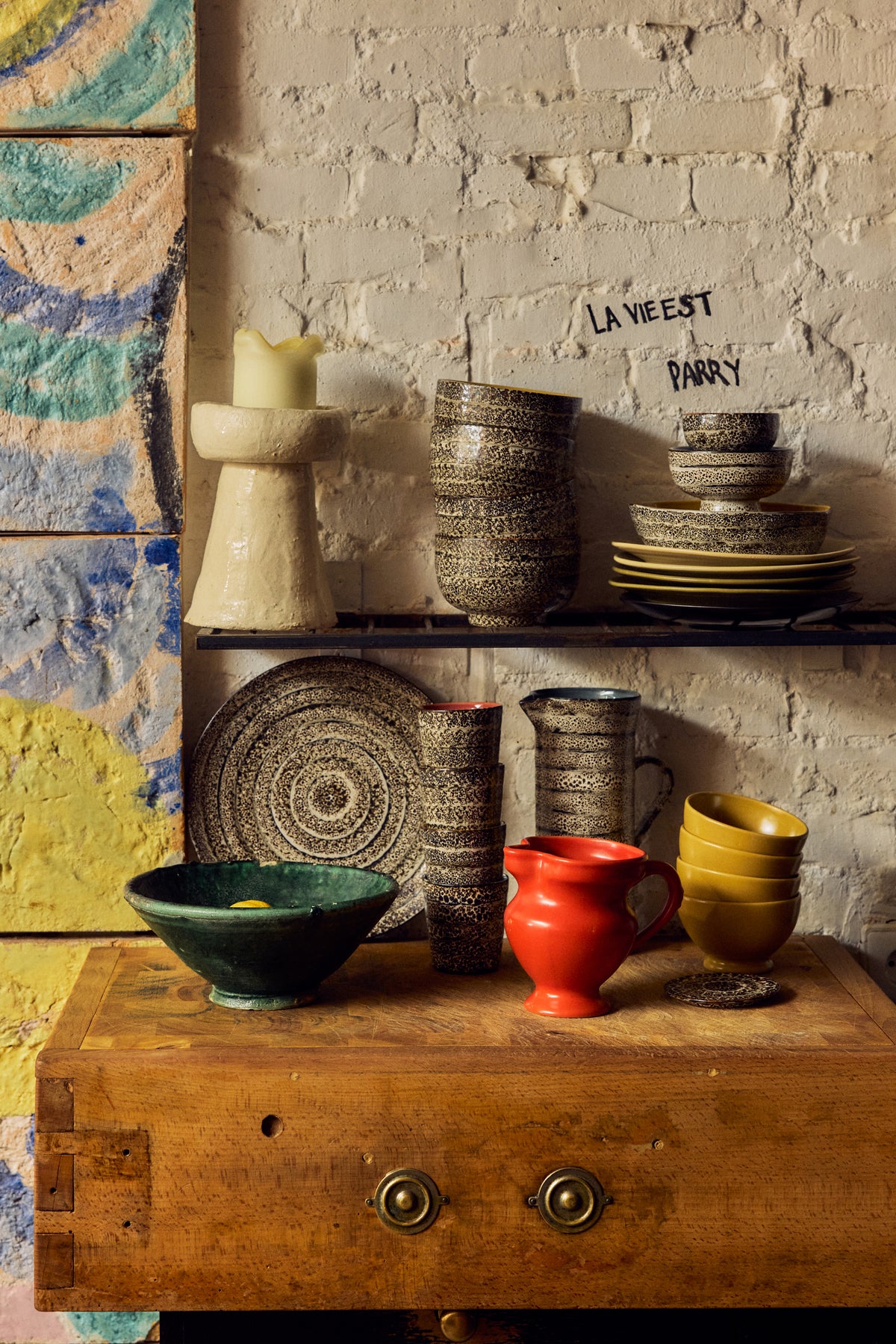 70s ceramics: pasta bowl (per stuk)