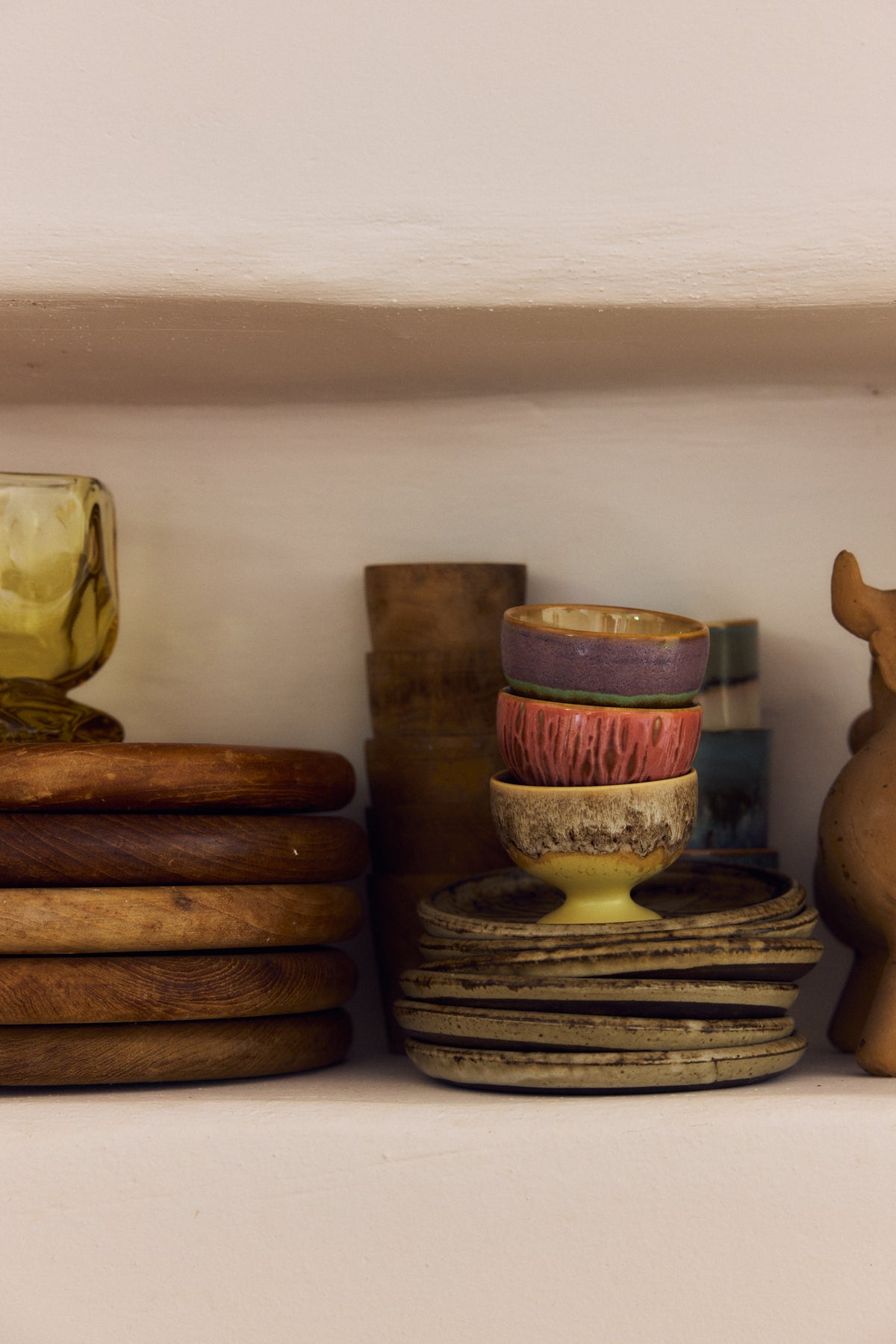 70s ceramics: small coupe, mochi