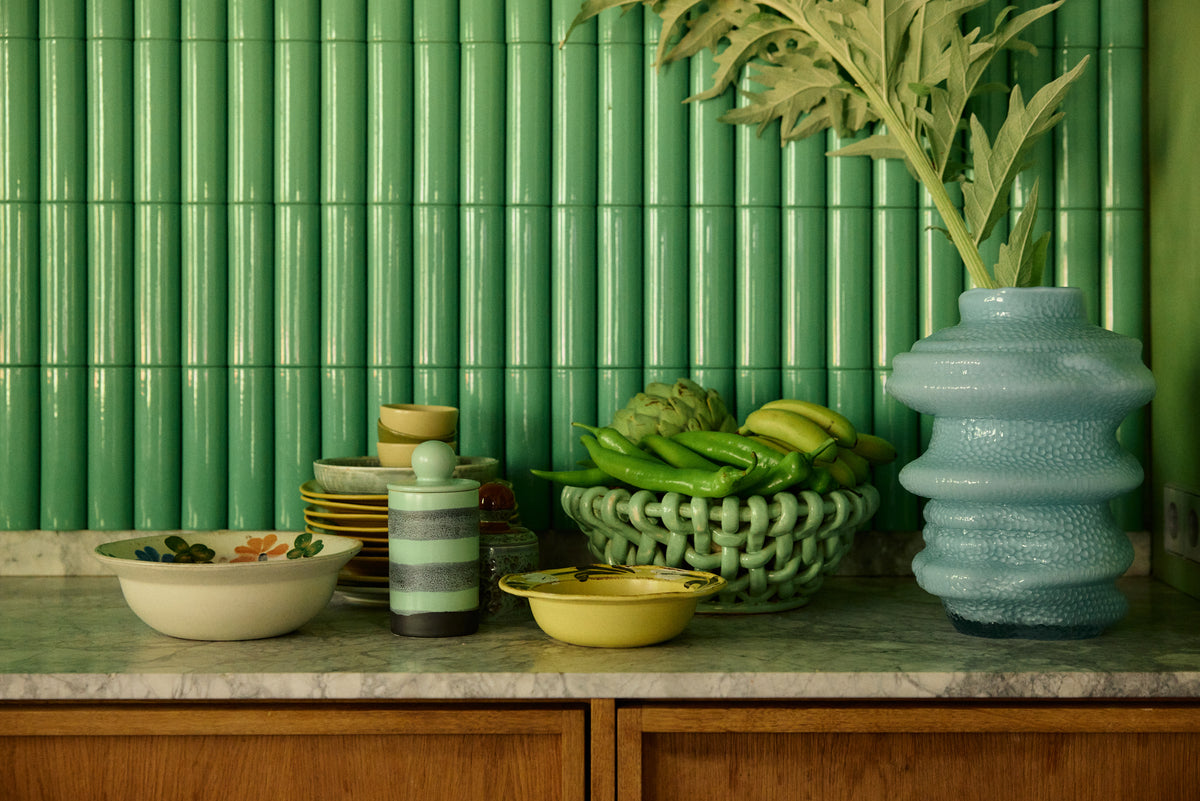 70s ceramics: medium storage jar