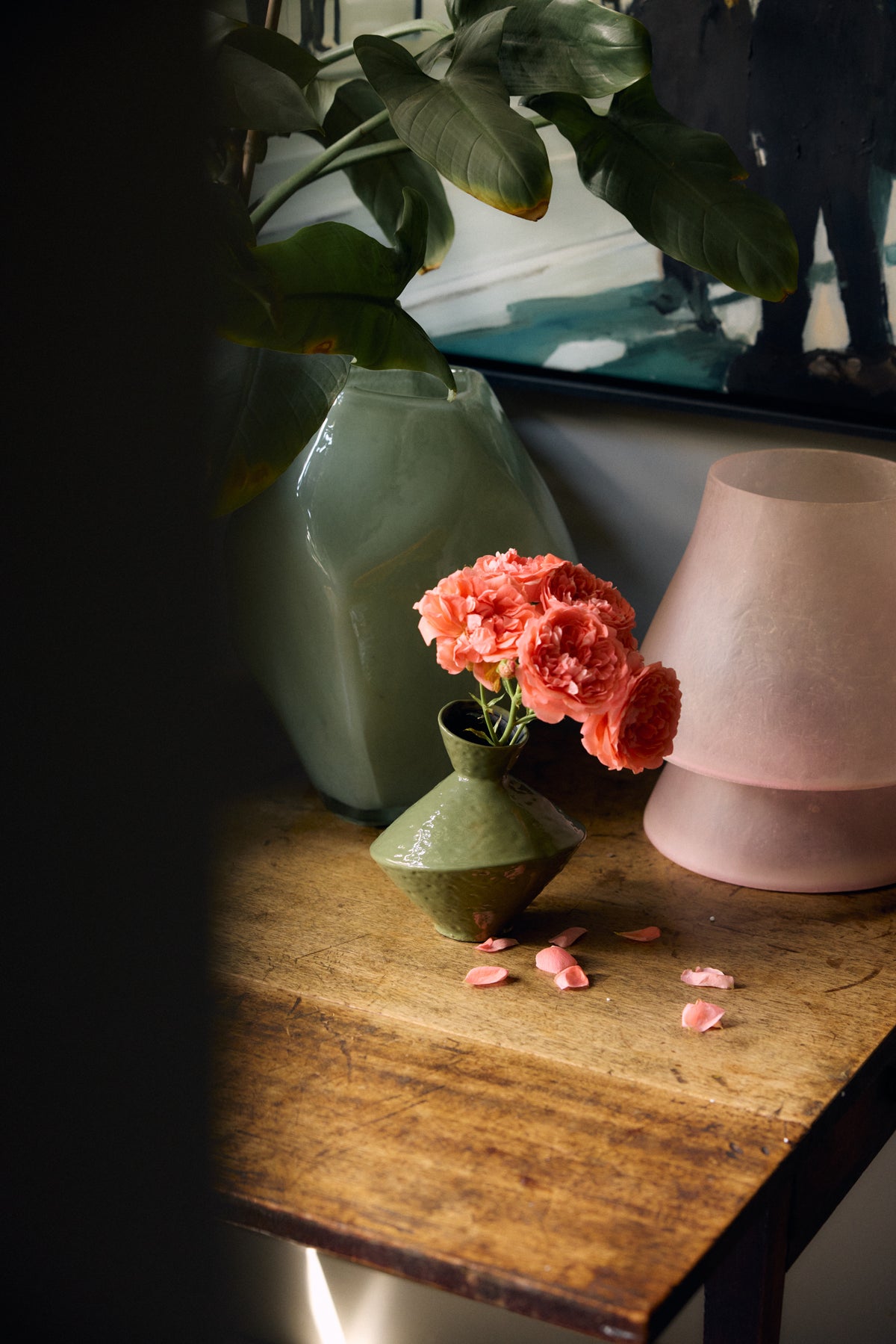Robust vase, sage