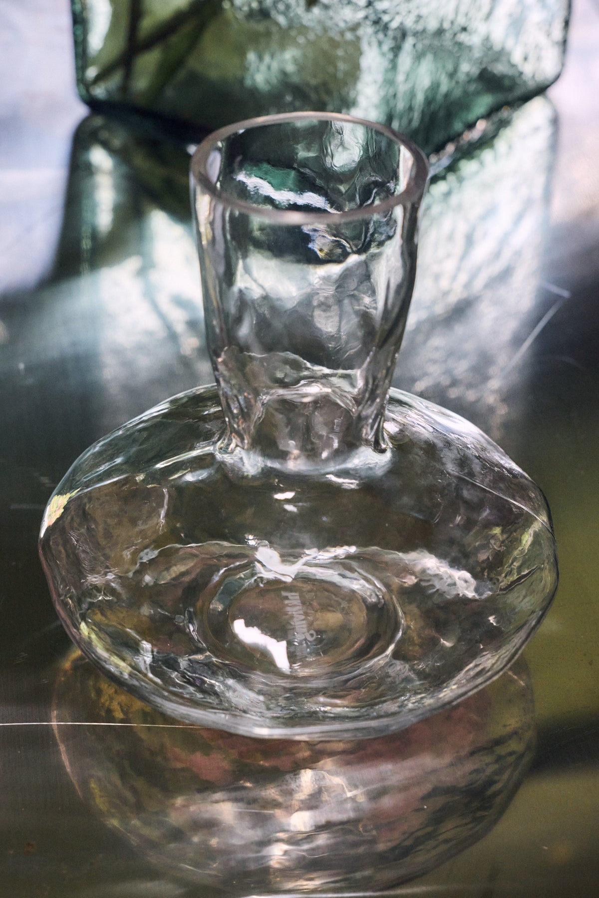 Carafe glass vase, clear