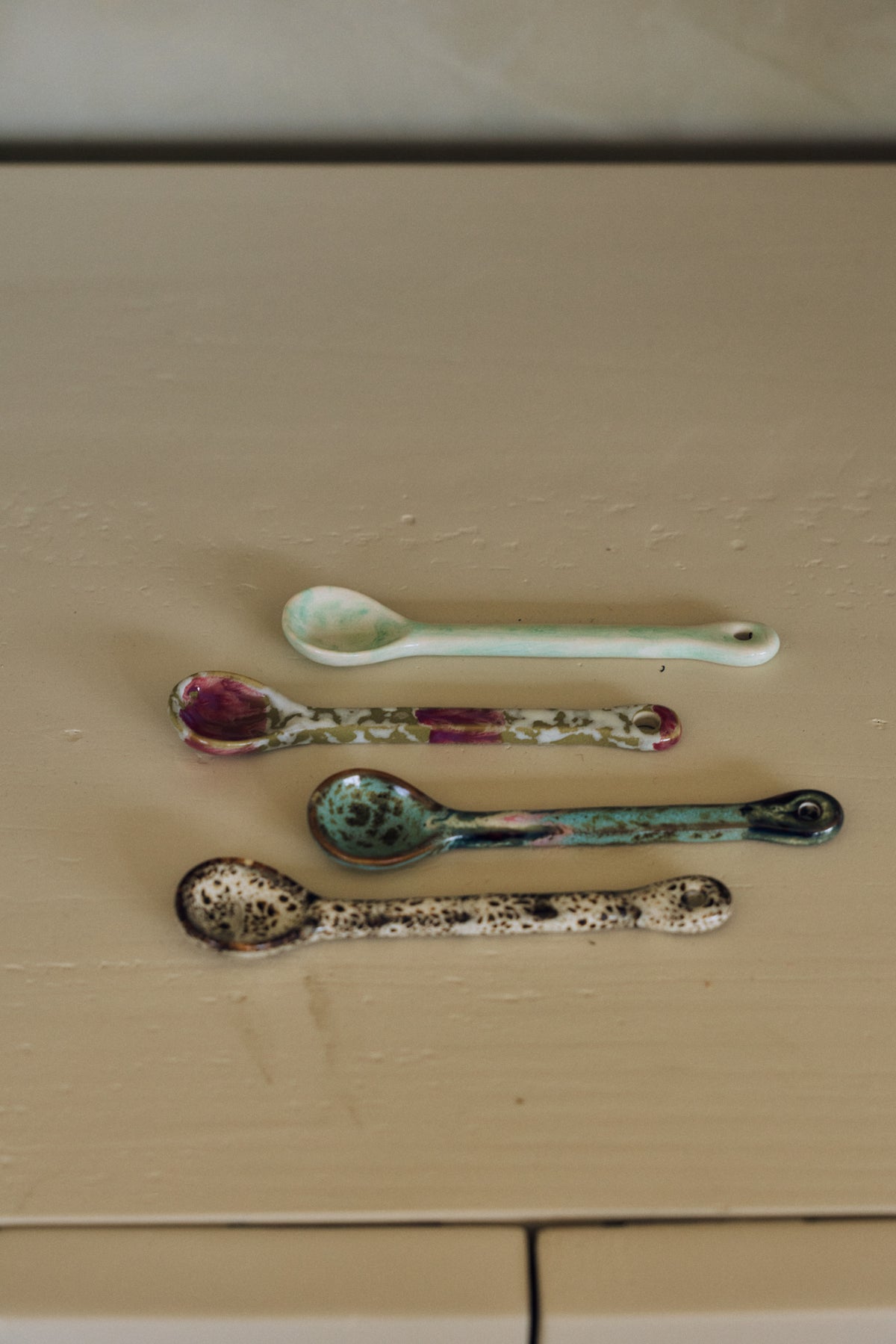 70s ceramics: spoons M, marine (set of 4)
