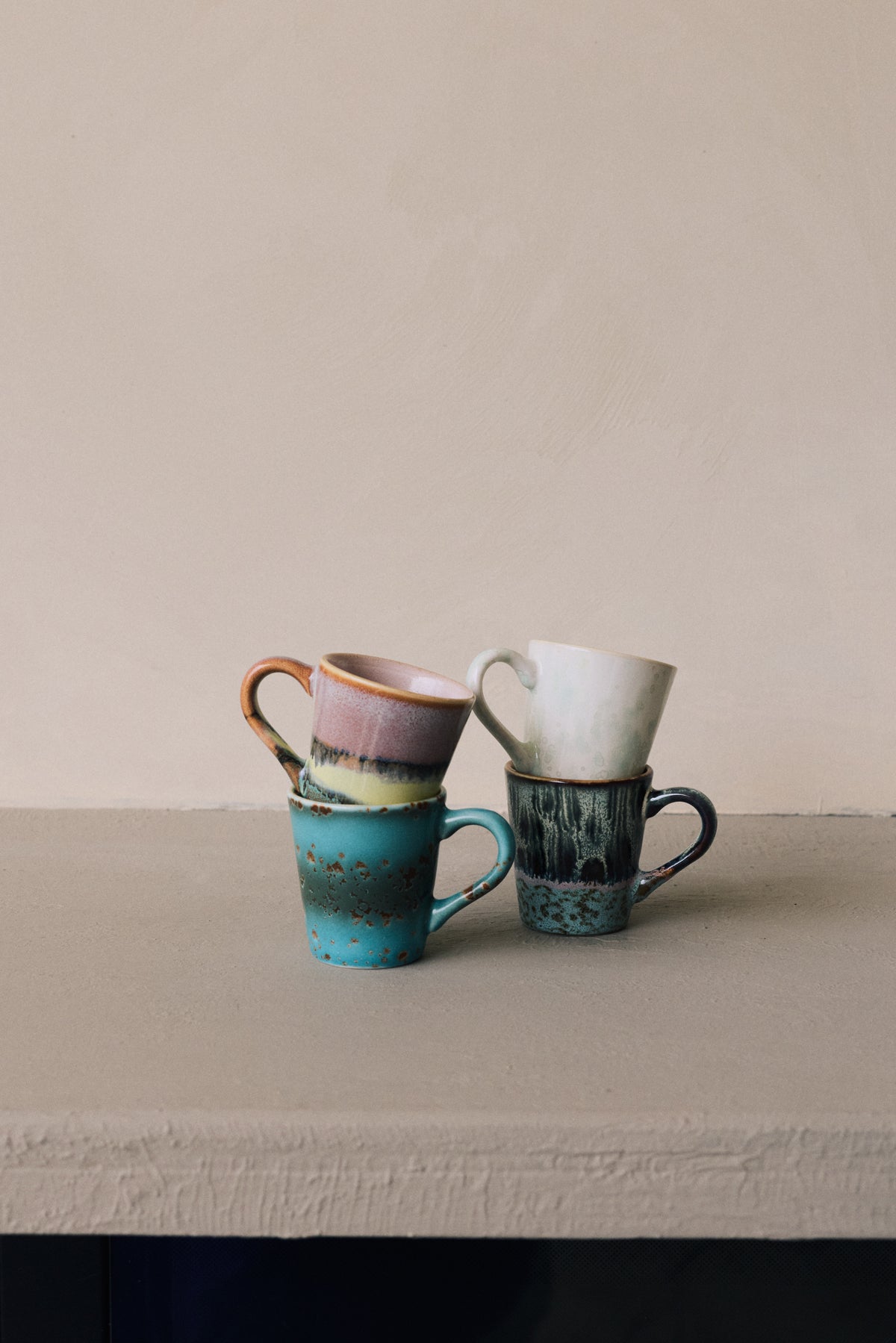 70s ceramics: espresso mug, softness (per stuk)