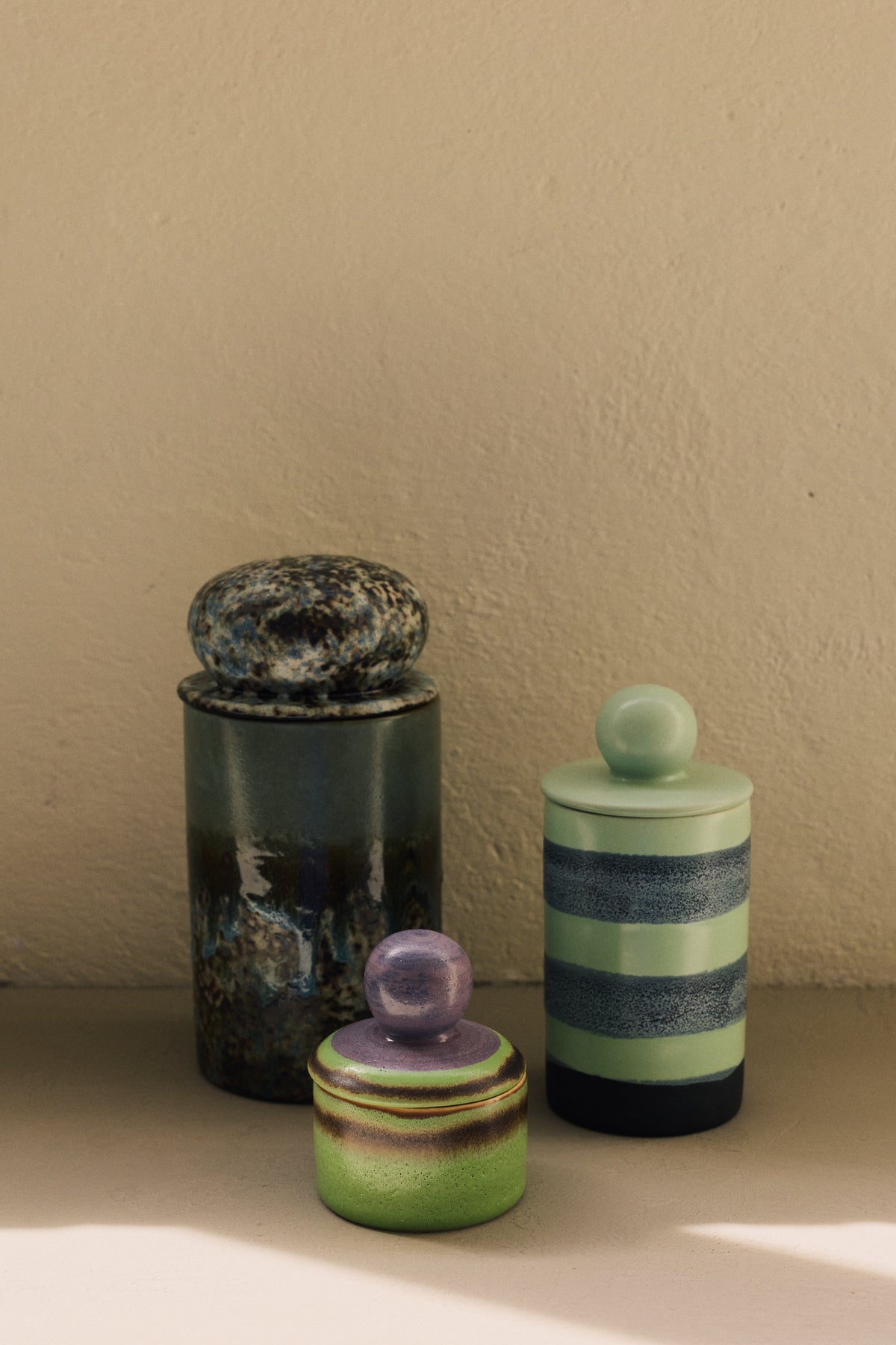 70s ceramics: XS storage jar