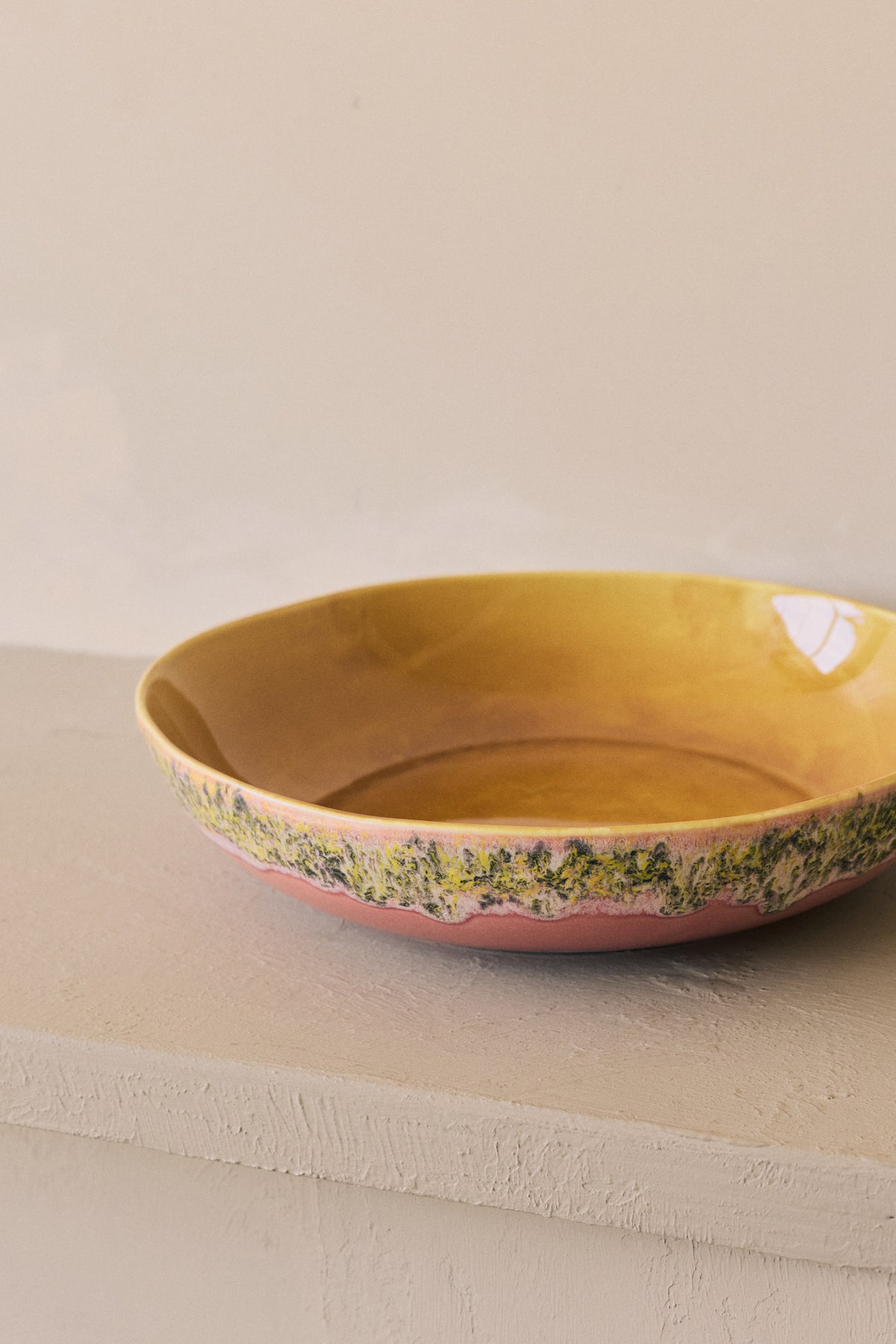 70s ceramics: serving bowl, macaron