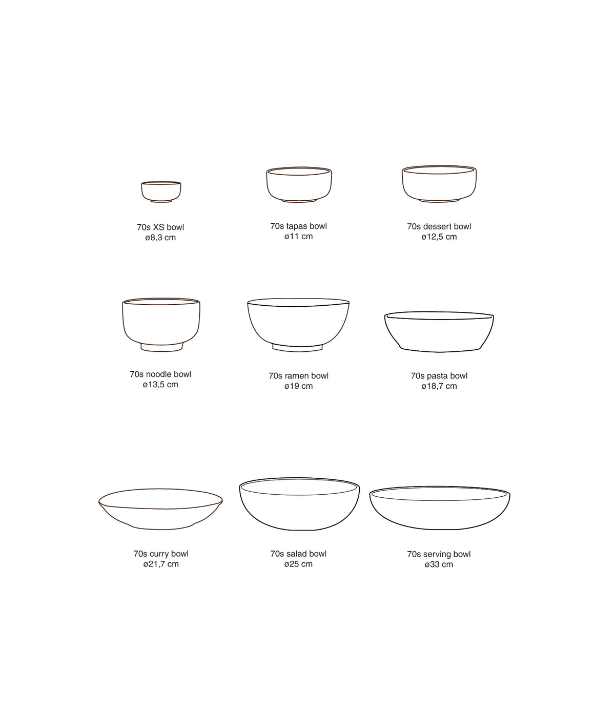 70s ceramics: dessert bowl