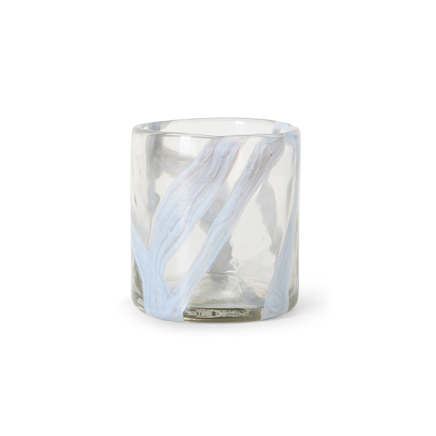 Smoked glass tea light