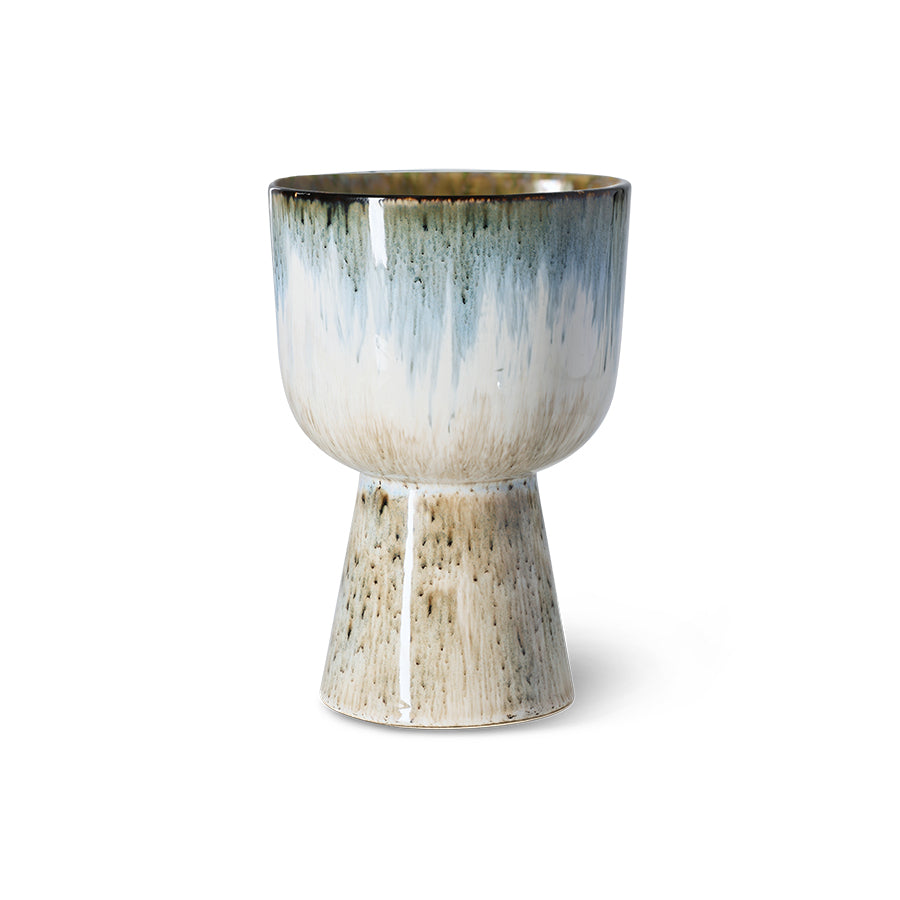 Retro flower pot glacier