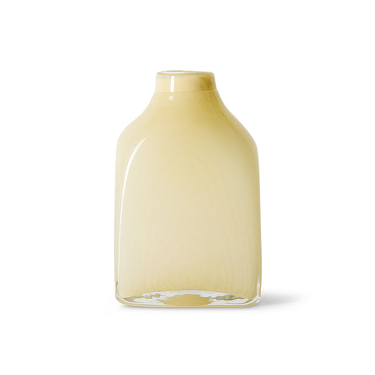 Atelier glass vase medium, cream
