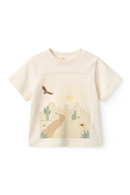 Jongens Korte Mouw T-shirt met Landschapprint