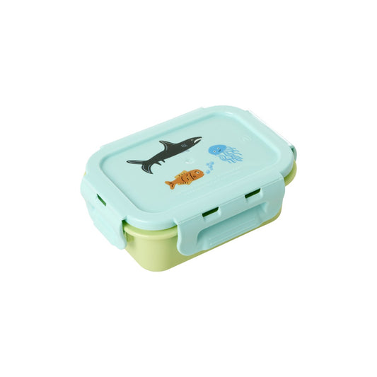 Lunchbox with Airtight Lid and Mint Wildlife