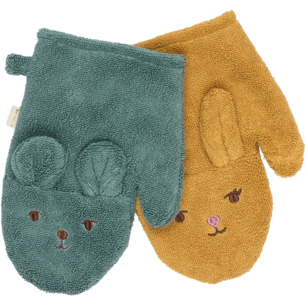 Washand Set Beer & Konijn Wood Thrush