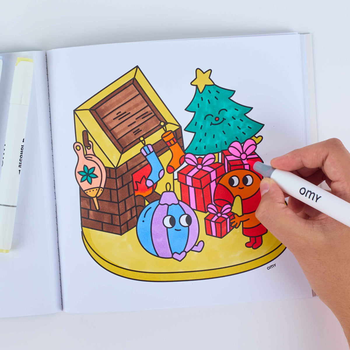 OMY Cozy Art kleurboek – Kerst