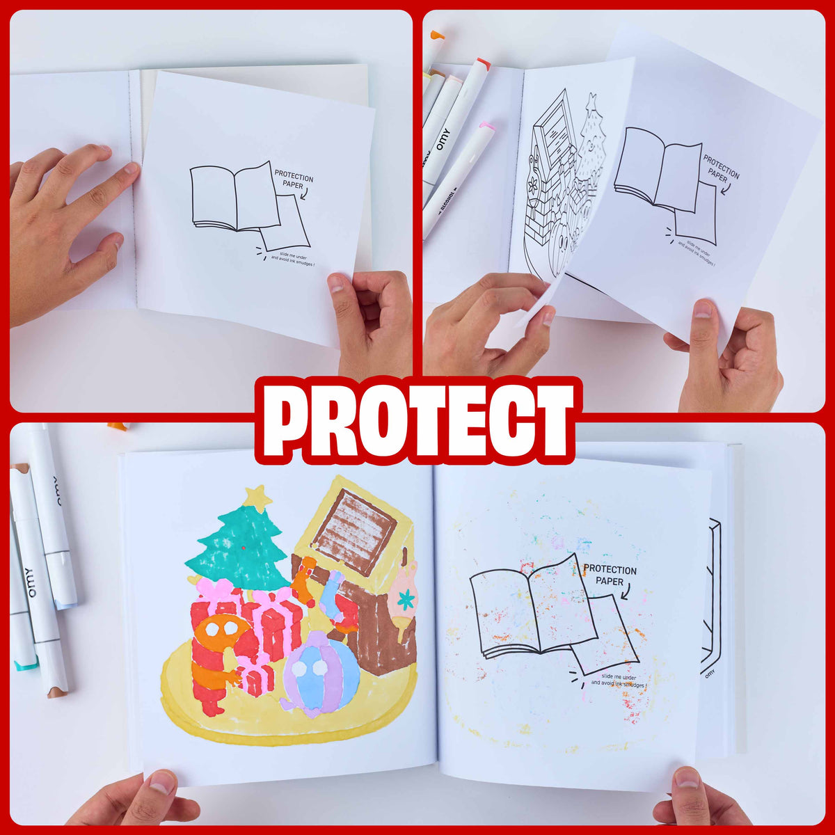 OMY Cozy Art kleurboek – Kerst