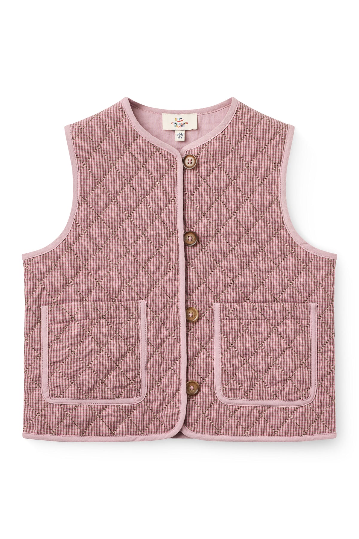 Geruite Gewatteerde Bodywarmer Winter Rose