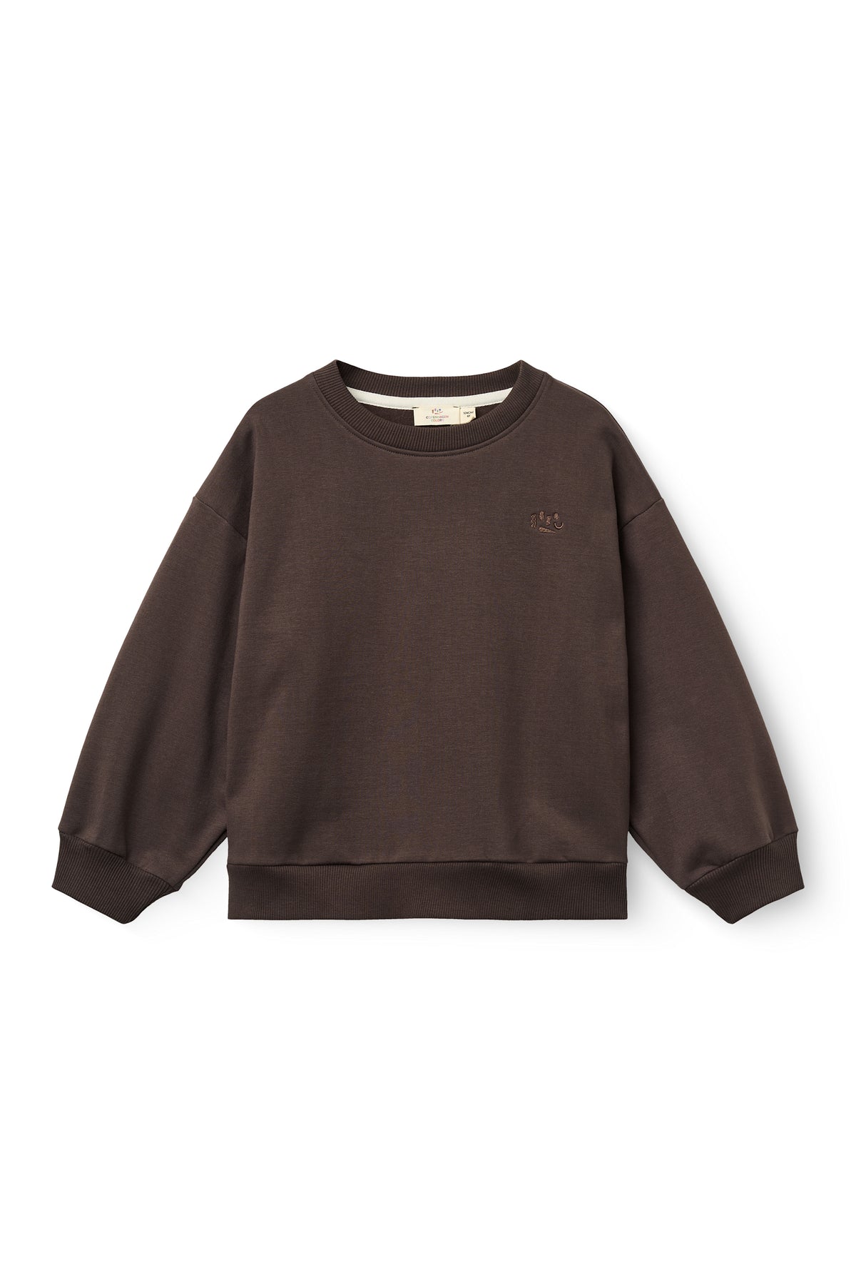Classic Sweatshirt - In bruin en blauw