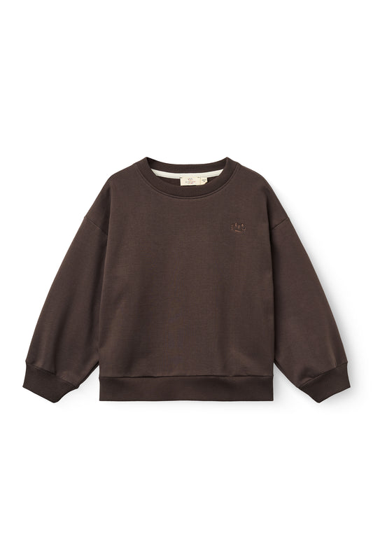 Classic Sweatshirt - In bruin en blauw