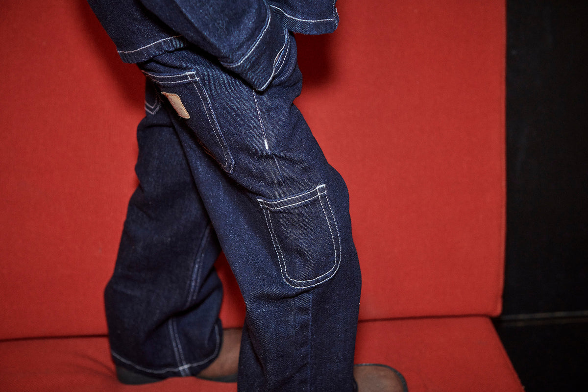 Denim Cargobroek Raw Denim