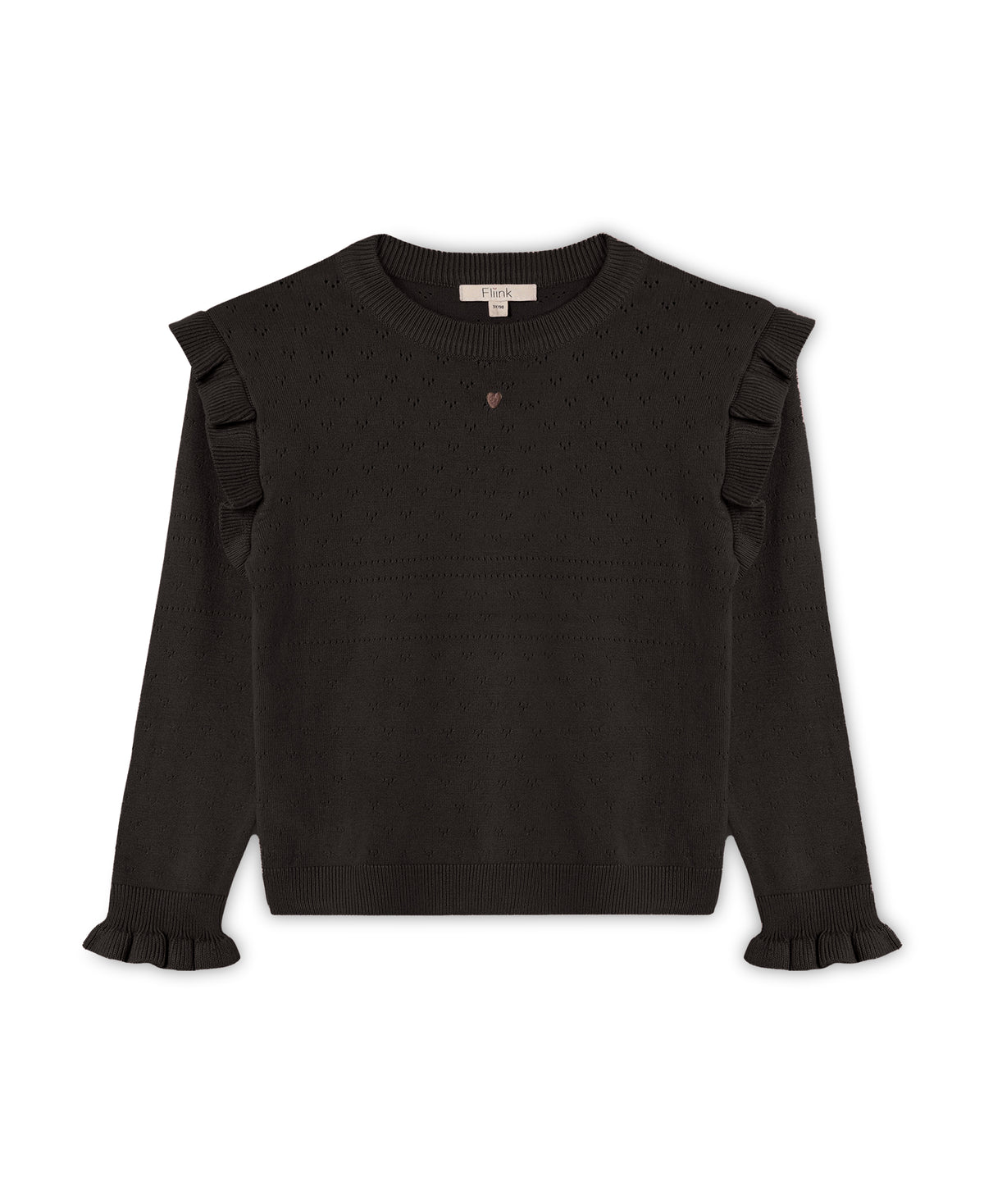 Fame O-Neck Blouse – Coffee Bean