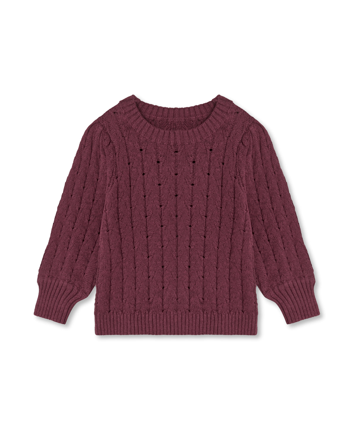 Bon Cashmere Pullover – Burgundy