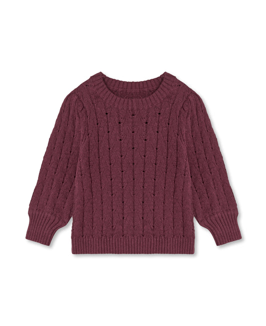 Bon Cashmere Pullover – Burgundy