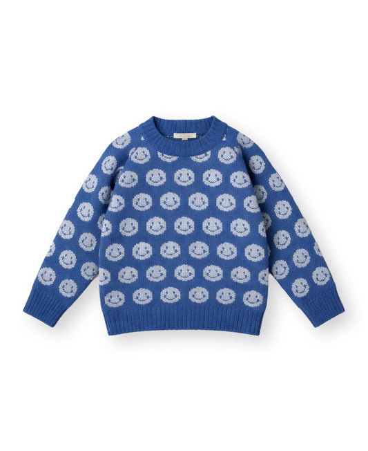 Bon Cashmere Emoji Pullover – Insignia Blue