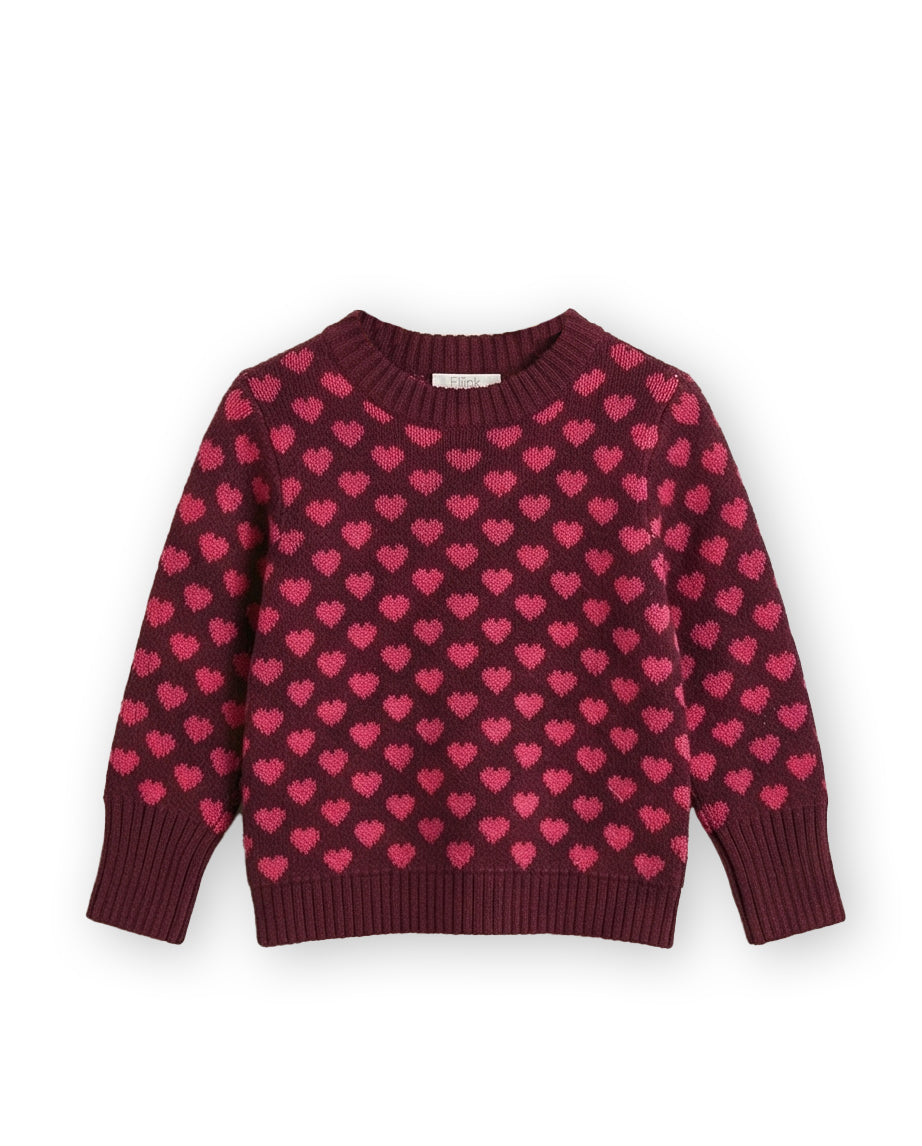 Janie Cashmere Heart Pullover