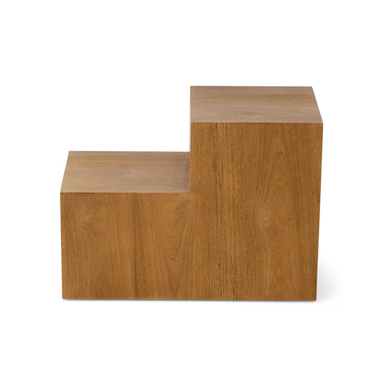 Pop cube side table, natural