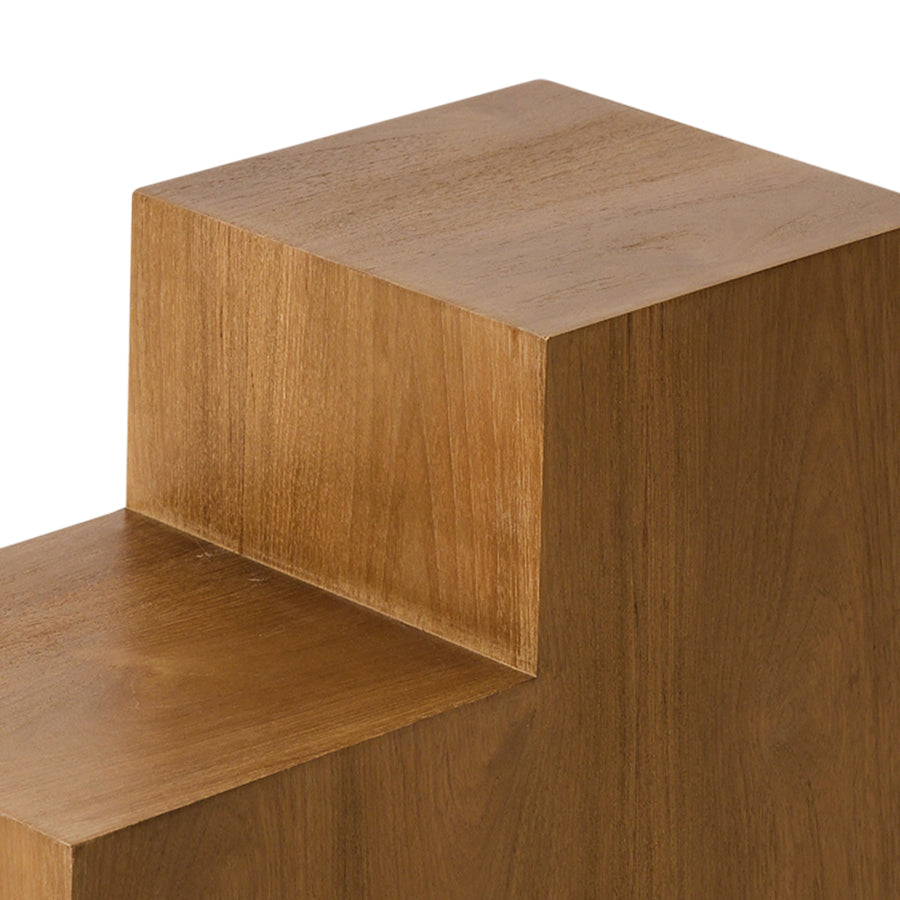 Pop cube side table, natural