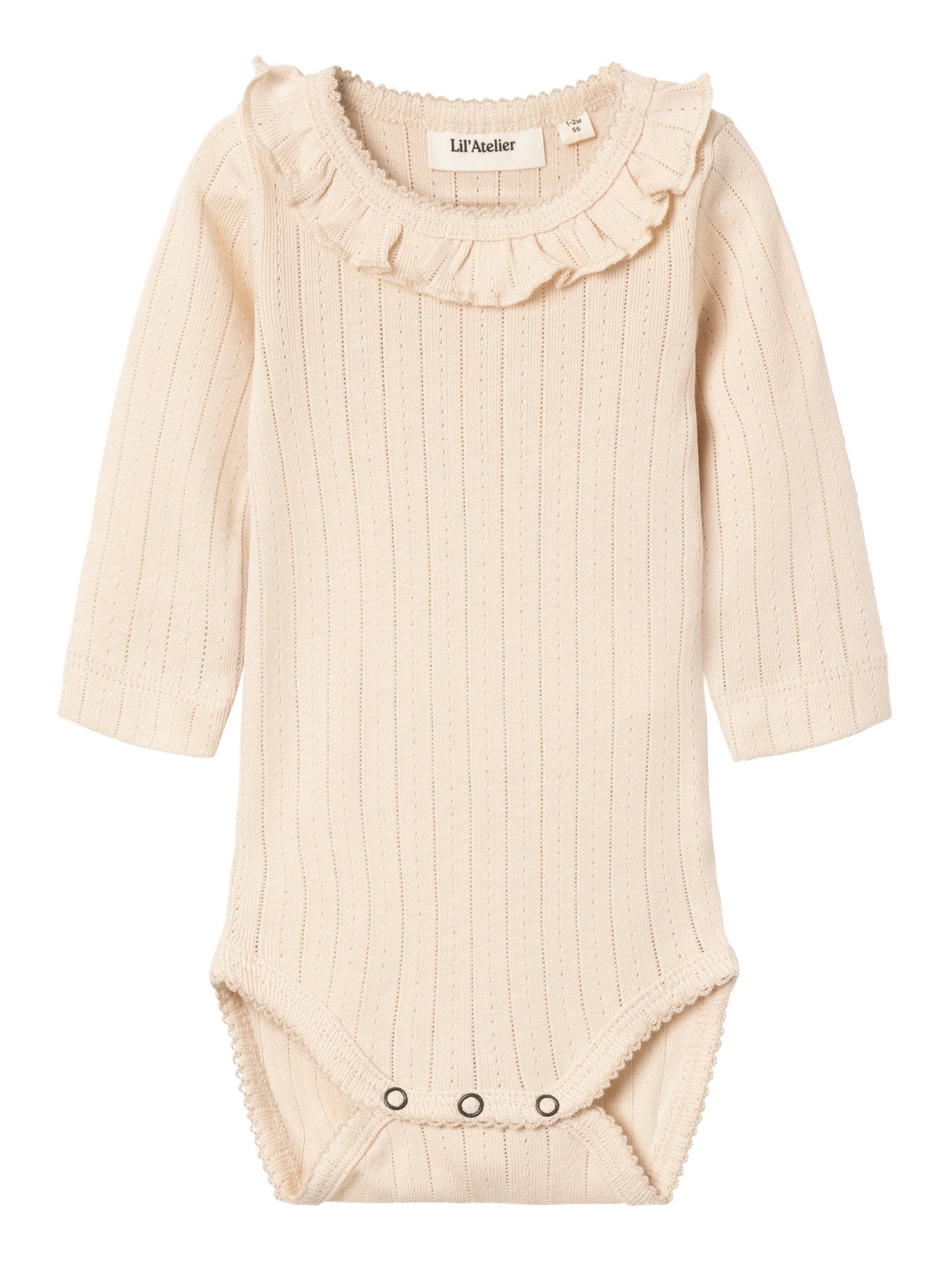 NBFRACHEL lange mouw slim fit body wit