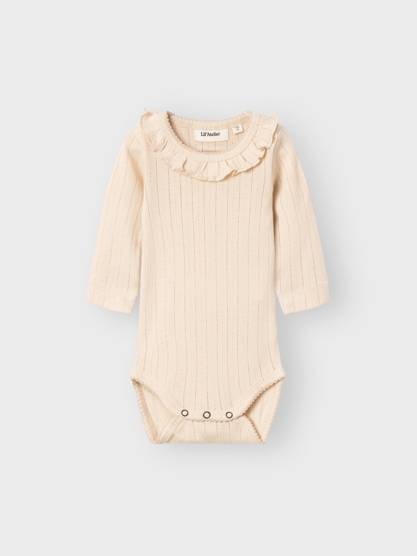 NBFRACHEL lange mouw slim fit body wit