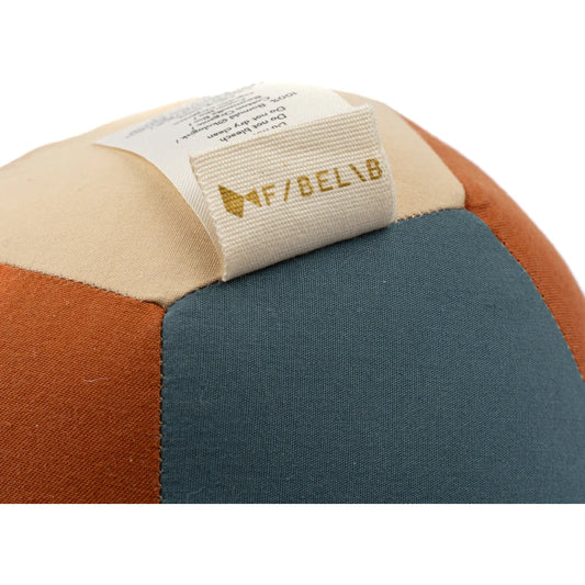 Stoffen bal blauw mix - baby speelgoed